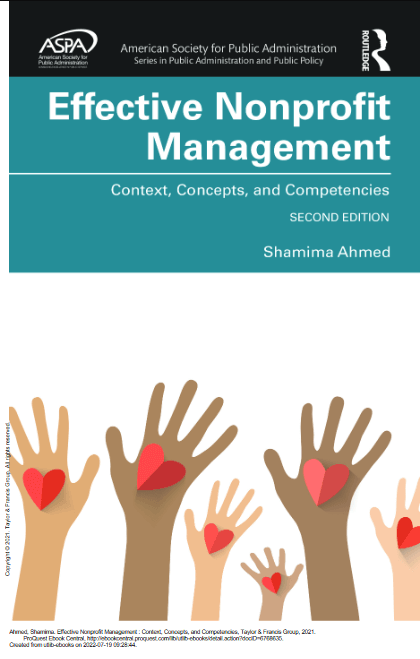 Effective Nonprofit Management : Context, Concepts, and Competencies