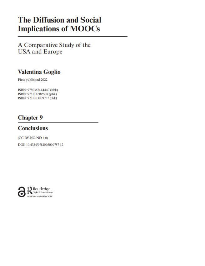 The Diffusion and Social Implications of MOOCs