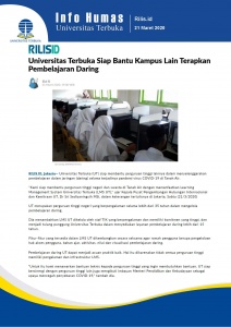 Universitas Terbuka Siap Bantu Kampus Lain Terapkan Pembelajaran Daring