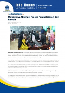 Mahasiswa Nikmati proses Pembelajaran dari Rumah