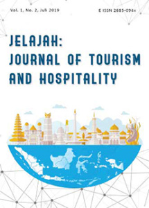 Cover JELAJAH: Journal of Tourism and Hospitality
